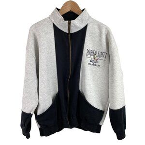 Bourbon Street French Quarter 1990s Sunport USA Mens Size L Full Zip Sweatshirt